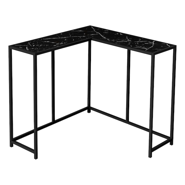Monarch Specialties Accent Table, Console, Entryway, Narrow, Corner, Living Room, Bedroom, Metal, Black Marble Look I 2158 - main